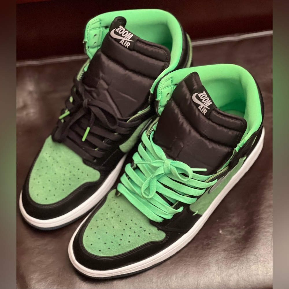 Air Jordan 1 Hi Zoom Sz 13 Zen Green